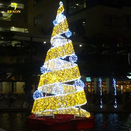 Christmas Lights Outdoor Decoration Unique Artificial Giant Christmas Spiral Tree