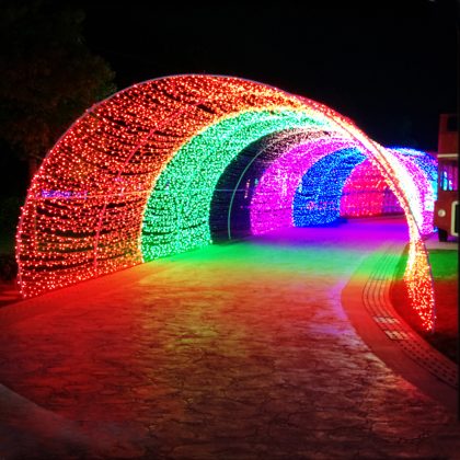 Festival Decoration Arch Lights Indoor And Outdoor Corridor Arched RGB Led Tunnel Light