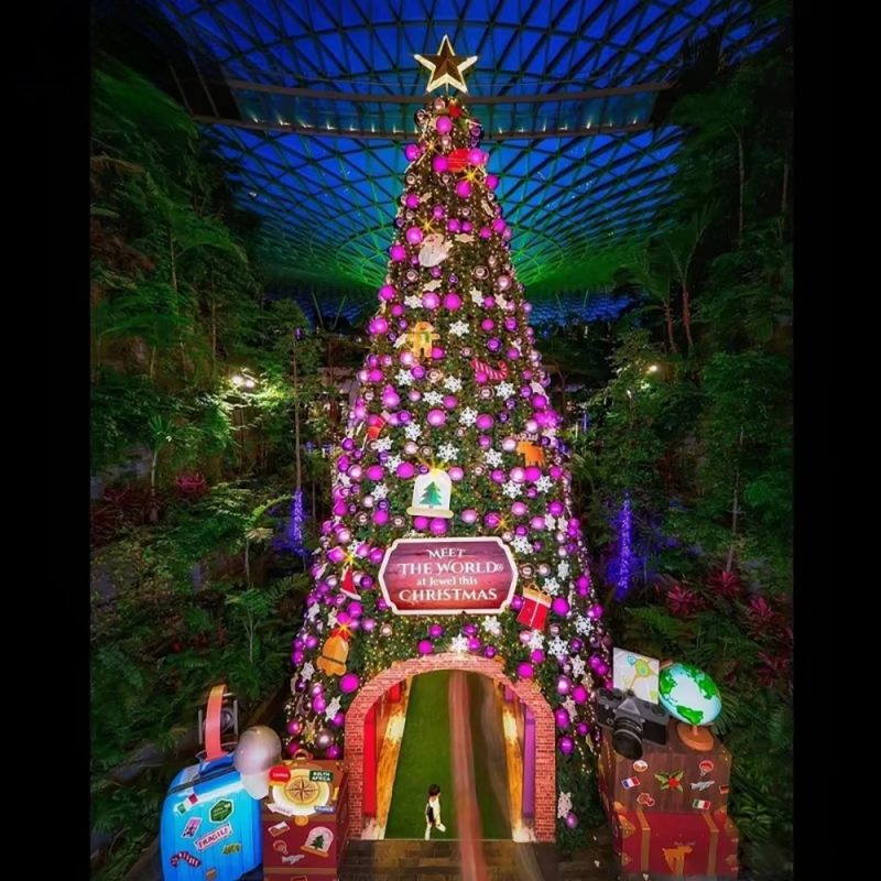 2025 Year New Product Large Outdoor Waterproof PVC Christmas Tree with LED Lights Decorated Big Christmas Tree - 图片 6