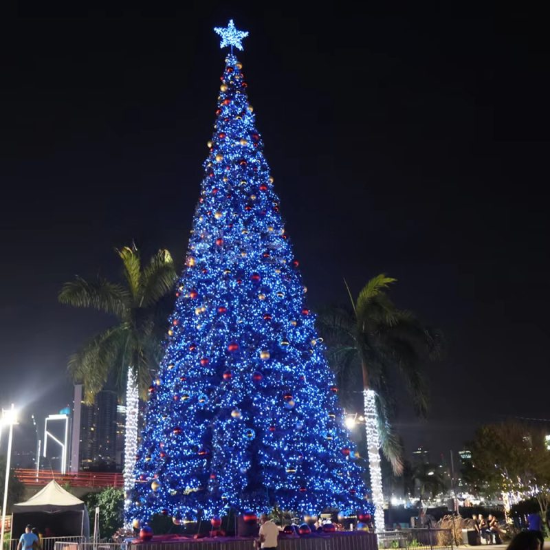 2025 New Product Customizable Giant Outdoor Christmas Tree Lights Waterproof Artificial Lighting Decoration - 图片 5