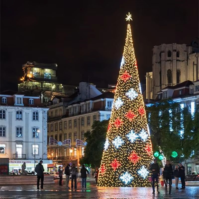 2025 Year New Product Large Outdoor Waterproof PVC Christmas Tree with LED Lights Decorated Big Christmas Tree - 图片 3