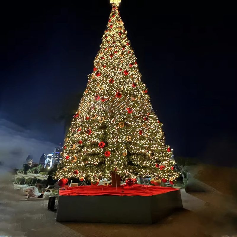 2025 Year New Product Large Outdoor Waterproof PVC Christmas Tree with LED Lights Decorated Big Christmas Tree - 图片 4